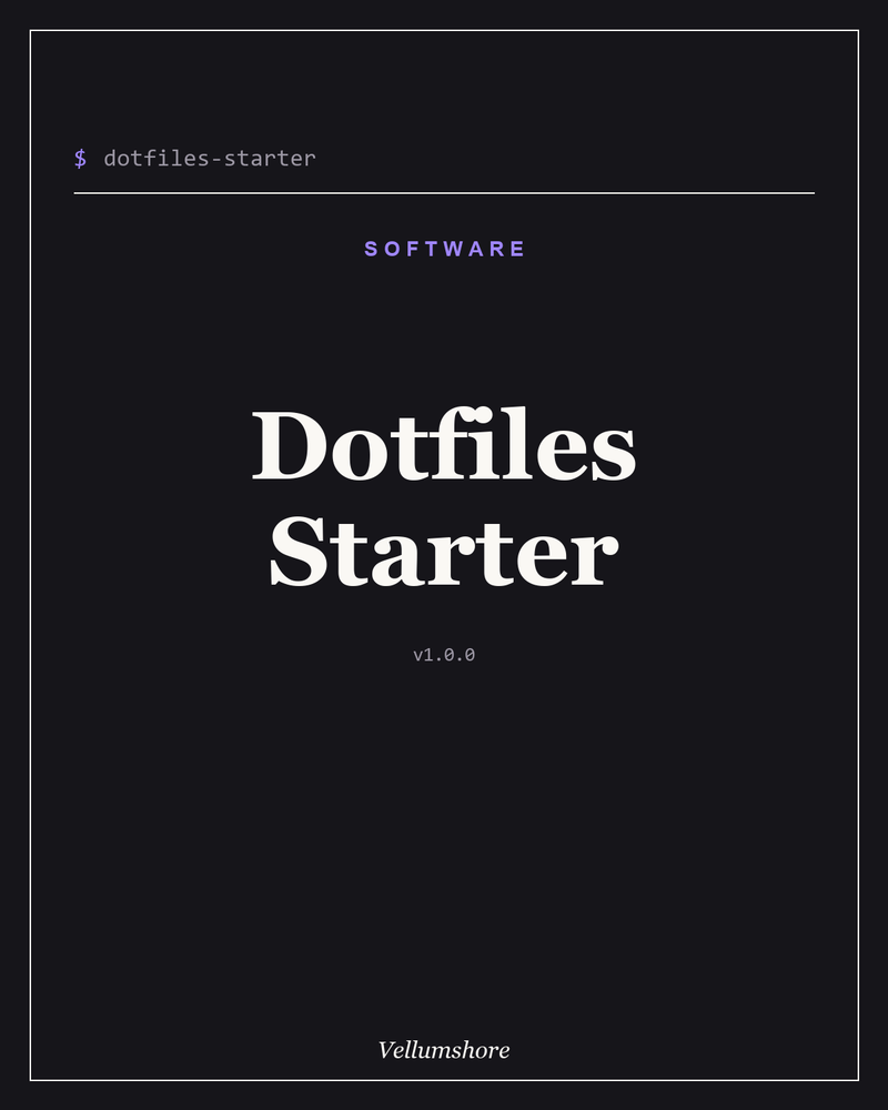 Dotfiles Starter